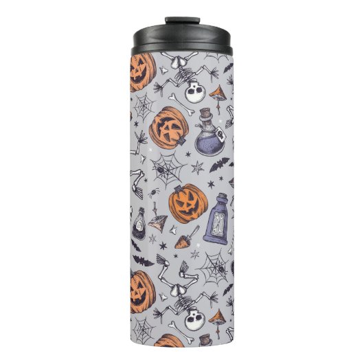 Halloween Skelet en Potions Patroon Thermosbeker (Voorkant)