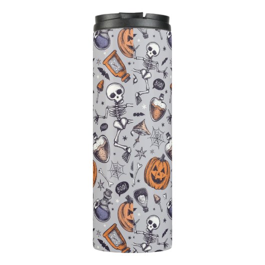 Halloween Skelet en Potions Patroon Thermosbeker (Achterkant)