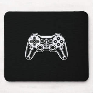 Halloween Skelet Gamer Grappige Video Gaming Geek  Muismat
