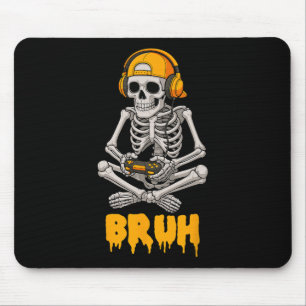 Halloween Skelet Gamer Video Games Grappig Skelet Muismat