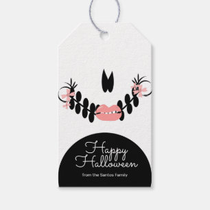 Halloween Skelet gezicht Sinterklaas snoep Cadeaulabel