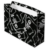 Halloween skelet grote cadeautas (Achterkant Gekanteld)