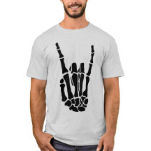 Halloween Skelet Hand Uniseks T-shirt