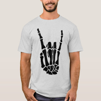 Halloween Skelet Hand Uniseks T-shirt