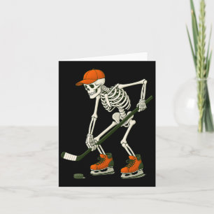 Halloween skelet ijshockeykostuum Funny Men Bo Kaart
