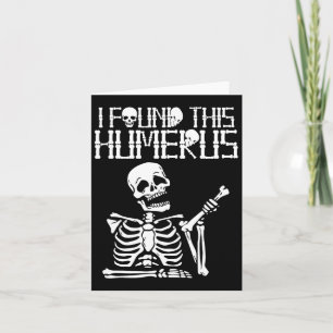 Halloween skelet Ik vond humerus grappig kostuum M Kaart