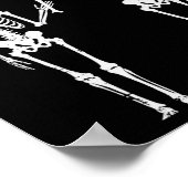 Halloween skelet Ik vond humerus grappig kostuum M Poster (Hoek)