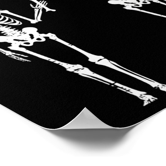 Halloween skelet Ik vond humerus grappig kostuum M Poster (Hoek)