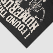 Halloween skelet Ik vond humerus grappig kostuum Tissuepapier (Detail)