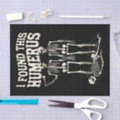 Halloween skelet Ik vond humerus grappig kostuum Tissuepapier (Craft)