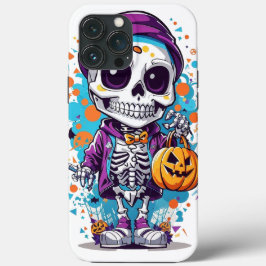 Halloween skelet illustratie iPhone 13 pro max hoesje