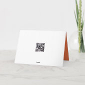 Halloween skelet in snoepmais kaart (Achterkant)