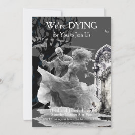 Halloween skelet koppel kostuum partij kaart