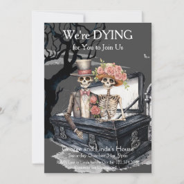 Halloween skelet koppel kostuum partij kaart