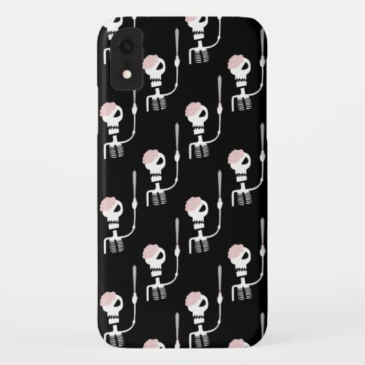 Halloween skelet met een zwaard Case-Mate iPhone case (Achterkant)