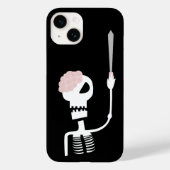 Halloween skelet met een zwaard Case-Mate iPhone case (Achterkant)