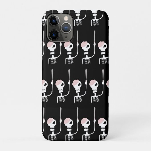 Halloween skelet met een zwaard  Case-Mate iPhone case (Achterkant)