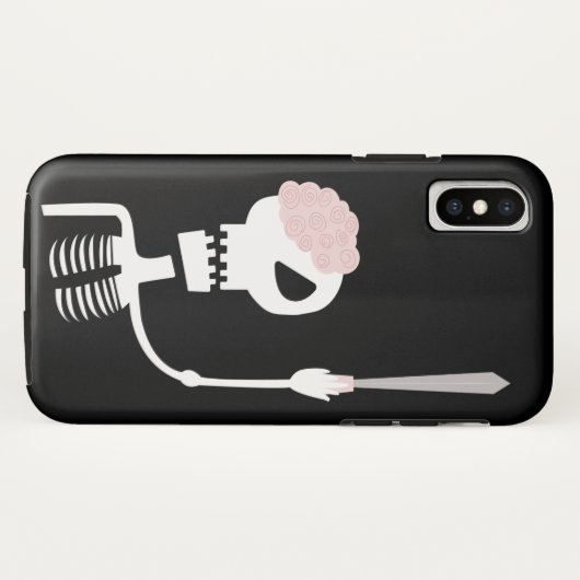Halloween skelet met een zwaard Case-Mate iPhone case (Achterkant (horizontaal))
