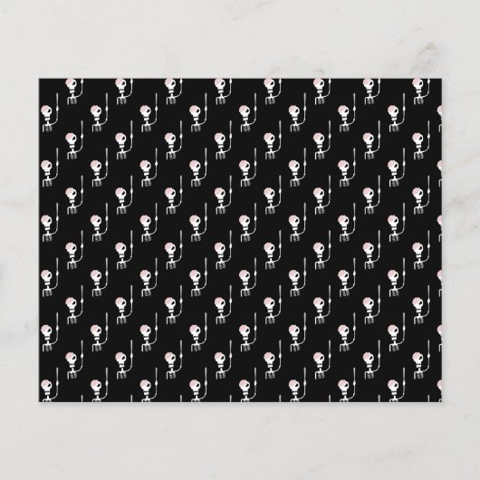 Halloween skelet met een zwaard flyer (Voorkant)