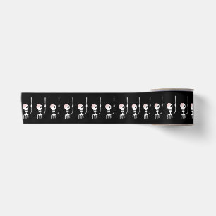 Halloween-skelet met zwaard lint