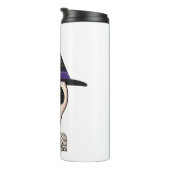 Halloween Skelet ontwerp, Spooky Halloween Thermosbeker (Geroteerd rechts)