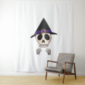 Halloween Skelet ontwerp, Spooky Halloween Wandkleed (In situ)