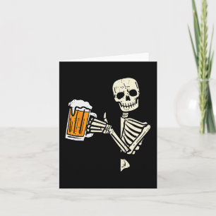 Halloween Skelet Papa Grappig Lazy Skull Kostuum P Kaart