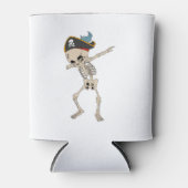 Halloween Skelet Pirate Dab Dance Blikjeskoeler (Voorkant)