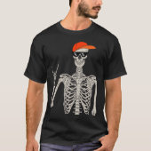 Halloween Skelet Rock On Hand Skelet M T-shirt (Voorkant)