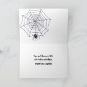 Halloween-skelet speelt piano kaart (Binnen)