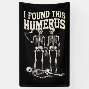 Halloween skelet vond ik humerus grappig kostuum spandoek