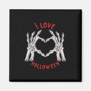 Halloween Skeletale Handen Hart Grappig Gezegde Magneet