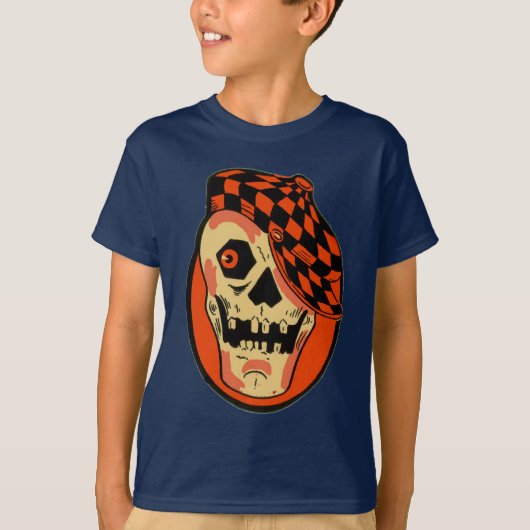  Halloween Skeletmasker T-shirt (Voorkant)