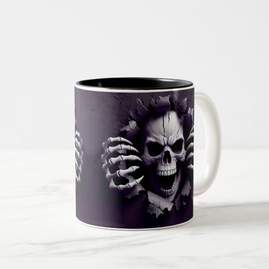Halloween Skeleton 3D Mug (Devant droit)