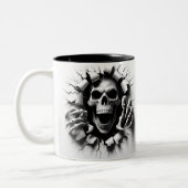 Halloween Skeleton 3D Mug (Gauche)