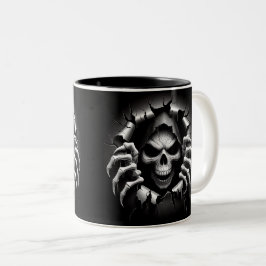 Halloween Skeleton 3D Mug Tweekleurige Koffiemok