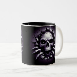 Halloween Skeleton 3D Mug Tweekleurige Koffiemok