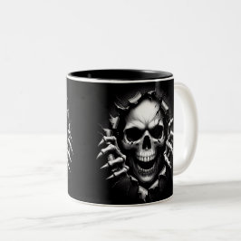 Halloween Skeleton 3D Mug Tweekleurige Koffiemok