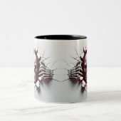 Halloween Skeleton 3D Mug Tweekleurige Koffiemok (Center)