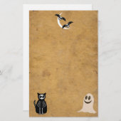 Halloween Skeleton Animals Gang Briefpapier (Voorkant / Achterkant)