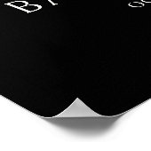 Halloween Skeleton Baby shower Welkomstbord Poster (Hoek)