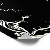 Halloween Skeleton Bride of Die Bridal Welkom Poster (Hoek)