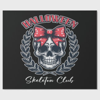 Halloween Skeleton Club Cadeaupapier