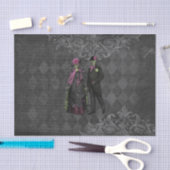 Halloween Skeleton Couple Tissuepapier (Craft)