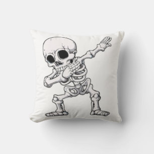 Halloween Skeleton Dabbing Kussen