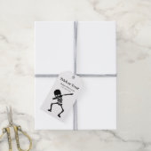 Halloween Skeleton Dabbing Trick or treat Cadeaulabel (Met Touw)