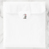 Halloween skeleton Death Hart Sticker (Tas)