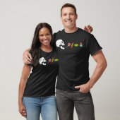 Halloween Skeleton Eats Snoep, Funny Halloween Sup T-shirt (Unisex)