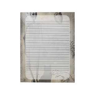 Halloween Skeleton en Black Cat  Ephemera Notitieblok