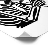 Halloween Skeleton Gamer Video Gaming Mannen Boys Poster (Hoek)